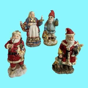 Vintage International Santa Claus Figurine Collection